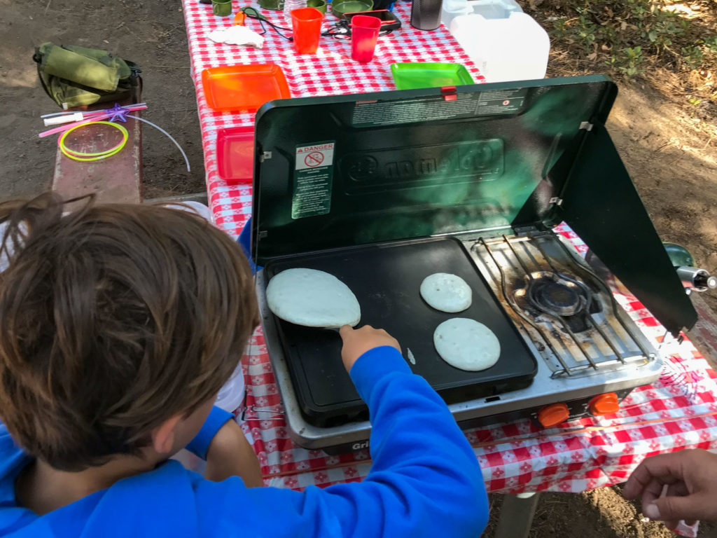 Kids Cooking at the Campsite