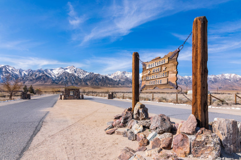 Photo of Manzanar Entry Sign